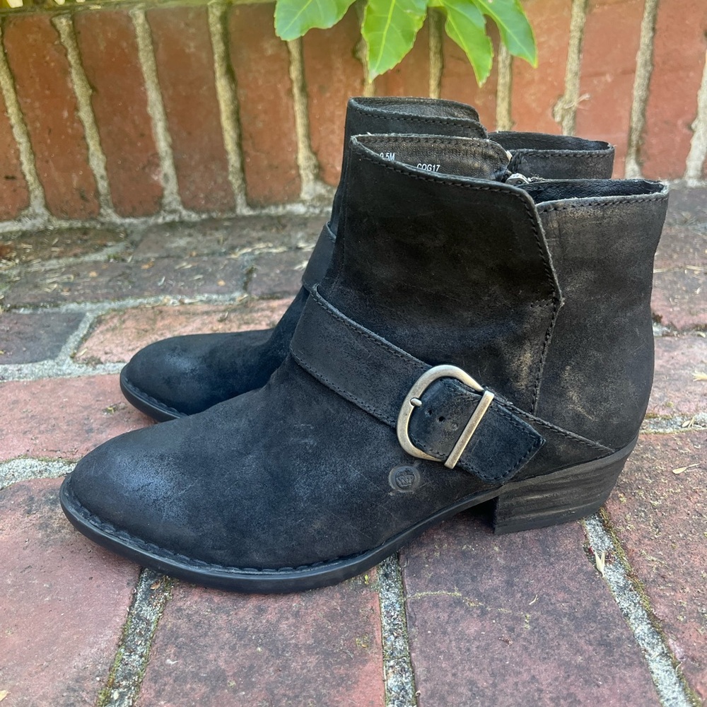 Born Buckle Booties 9.5